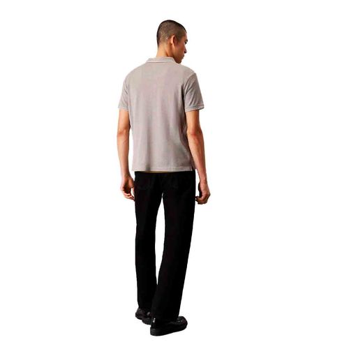 Playera tipo polo Calvin Klein gris para caballero K10K114475-LHT