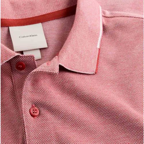 Playera tipo polo Calvin Klein rojo para caballero K10K114475-XAH