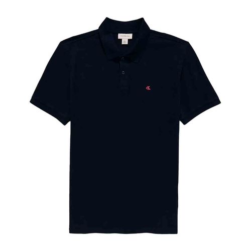 Playera tipo polo Calvin Klein azul para caballero 40EM269-410