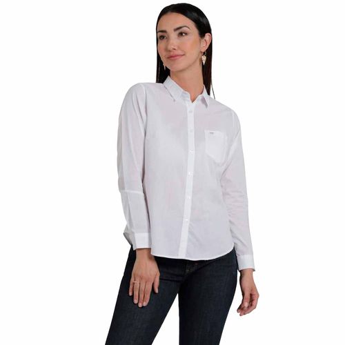 Blusa camisera Lee blanco para dama 112354718