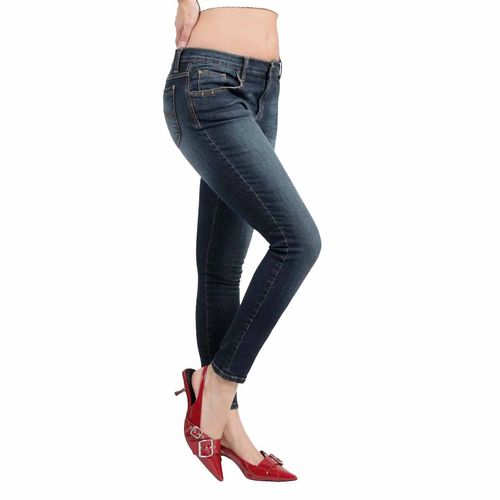 Pantalón de mezclilla Lee azul para dama 112368384