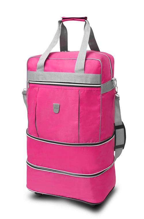 Maletín de mano expandible McCarthy fucsia 24” expandible-24