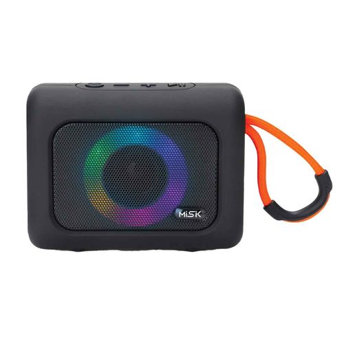 Bocina portátil Misik negro ms241