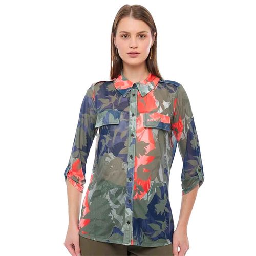 Blusa camisera Alexis verde para dama 58250401