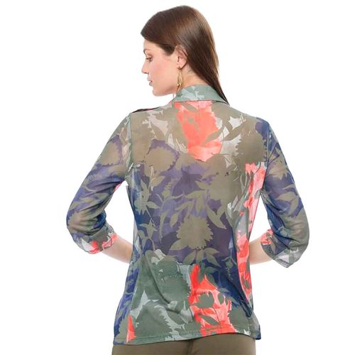 Blusa camisera Alexis verde para dama 58250401