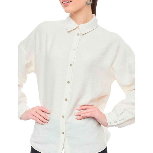 Blusa camisera Alexis blanco para dama 40250302