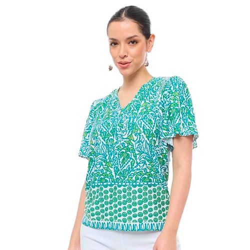 Blusa Alexis verde para dama 58250509