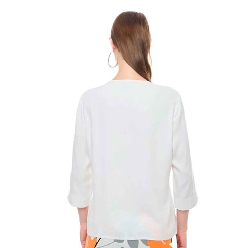 Blusa Alexis blanco para dama 48250406