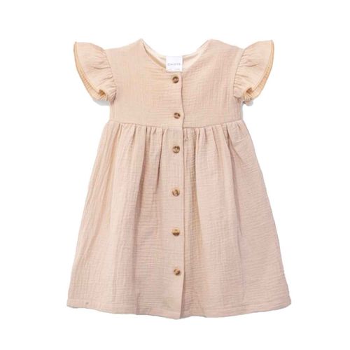 Vestido Choys beige para niña 12420