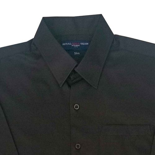 Camisa Royal Polo Team negro para caballero CA14SL-X4442-01