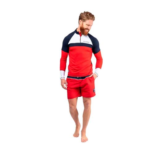 Playera de licra Fullsand rojo para caballero COWTZ81
