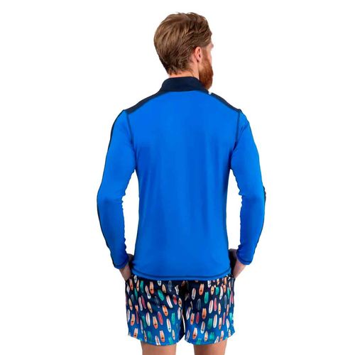 Playera de licra Fullsand azul para caballero COWTZ99
