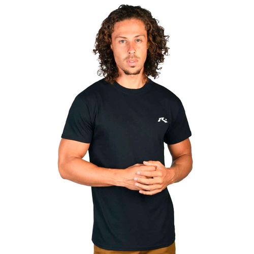 Playera Rusty negro para caballero ZB217