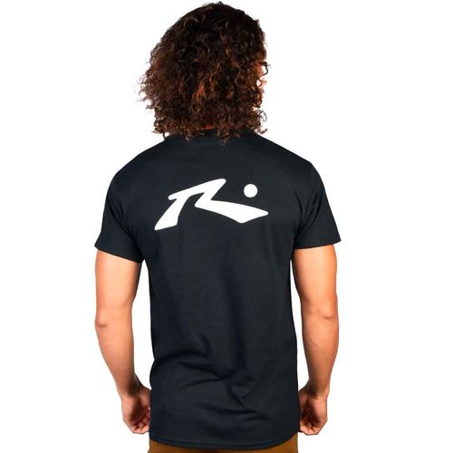 Playera Rusty negro para caballero ZB217