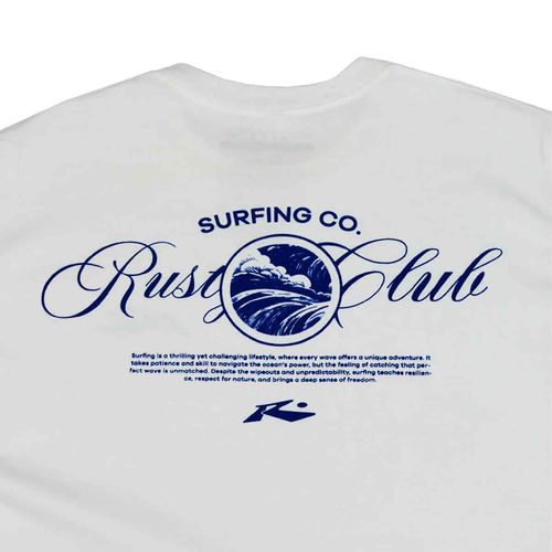 Playera Rusty blanco para caballero ZB433