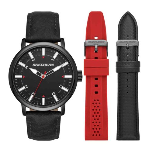 Reloj Skechers para caballero negro SR9068