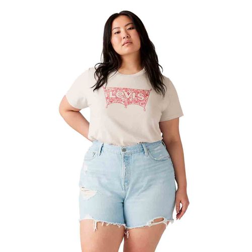 Playera Levis Plus blanco para dama 35790-0407