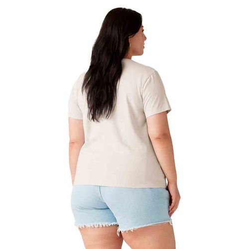 Playera Levis Plus blanco para dama 35790-0407