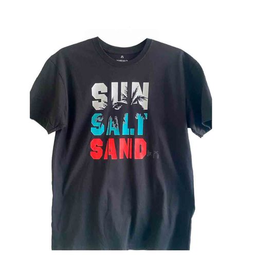 Playera Mako & Co negro para caballero MKHY0032