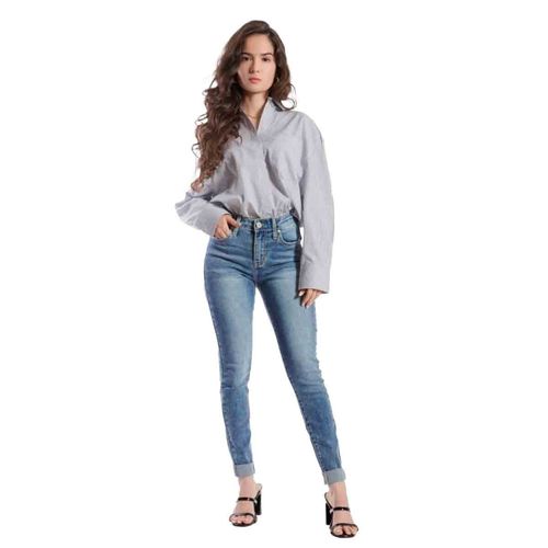 Pantalón de mezclilla Balam azul para dama BL7081