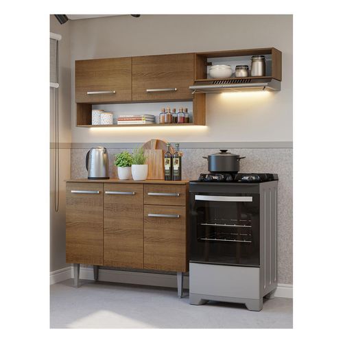 Cocina integral Madesa 165cm marron emilly 07