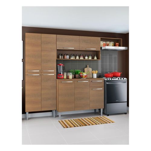 Cocina integral Madesa 229cm marron emilly top