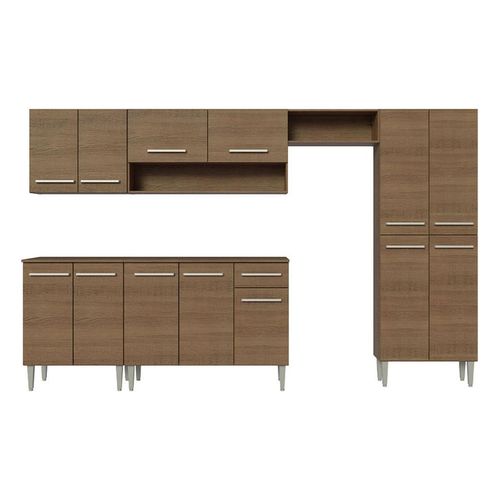 Cocina integral Madesa 293cm marron emilly 01