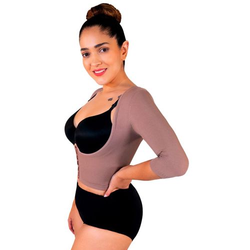 Faja top moldeadora brazos y espalda senos libres I Love Shape capuchino 2042