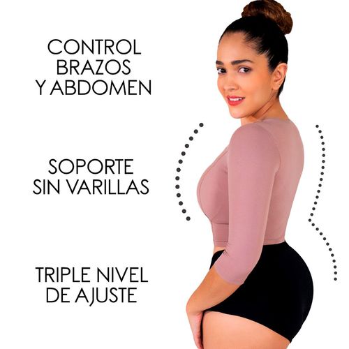 Faja top moldeadora brazos y espalda senos libres I Love Shape capuchino 2042