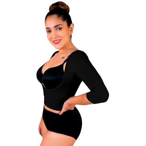 Faja top moldeadora brazos y espalda senos libres I Love Shape negra 2042
