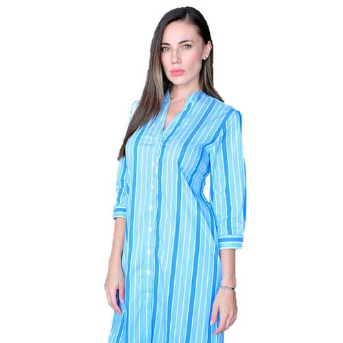 Vestido Porto Blanco azul para dama DV-2518