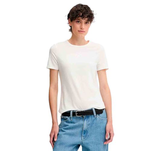 Playera Tommy Hilfiger blanco para dama WW0WW45809