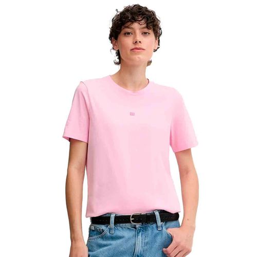 Playera Tommy Hilfiger rosa para dama WW0WW45626