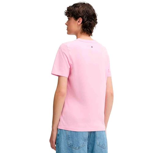 Playera Tommy Hilfiger rosa para dama WW0WW45626
