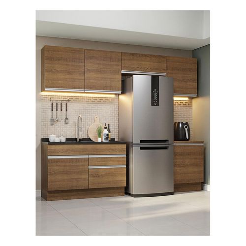Cocina integral Madesa 260cm marron glamy 05