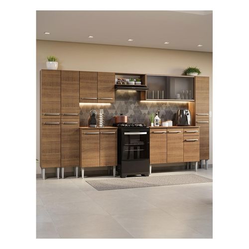 Cocina integral Madesa 325cm emilly marron 03
