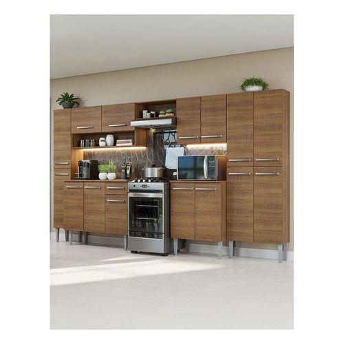 Cocina integral Madesa 325cm emilly marron 02