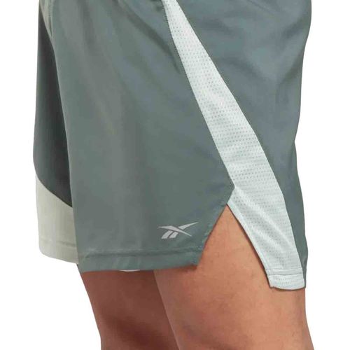 Short deportivo Reebok verde para caballero HT3712