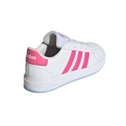 Tenis casual Adidas blanco para niña JI0971