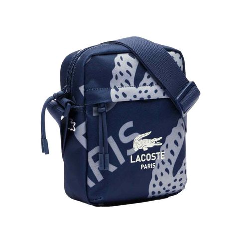 Mariconera Lacoste para caballero azul nu4968nz-q95
