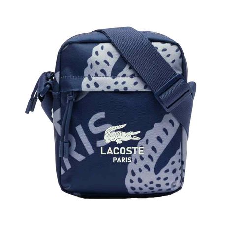 Mariconera Lacoste para caballero azul nu4968nz-q95