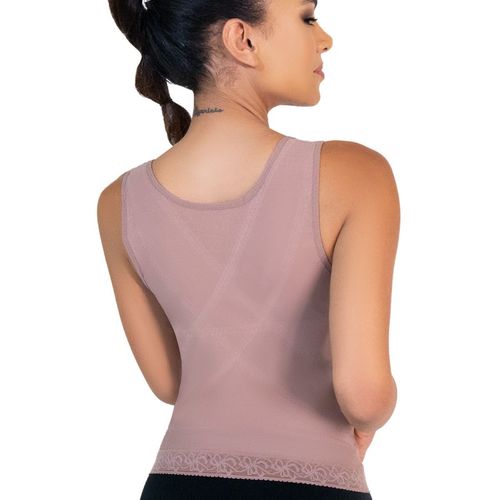 Camiseta faja para mujer de licra y látex I Love Shape capuchino 2004