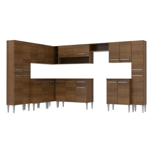 Cocina integral esquinera Madesa 513cm marron big emilly 02