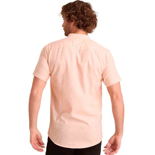 Camisa Porto Blanco naranja para caballero MC-2512