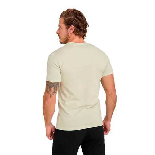 Playera Porto Blanco café para caballero TBASIC-50