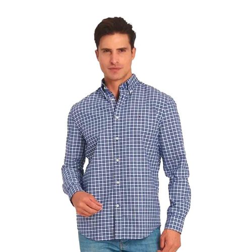 Camisa Tommy Hilfiger azul para caballero MW0MW38578-0MS