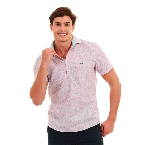 Playera tipo polo Porto Blanco lila para caballero MC-2359