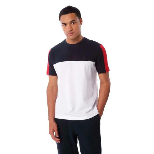 Playera Tommy Hilfiger azul para caballero MW0MW39170-DW5
