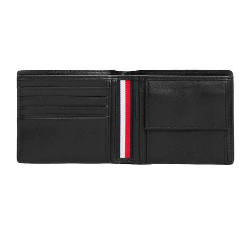 Cartera Tommy Hilfiger para caballero negro am0am13245-bds