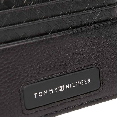 Tarjetero Tommy Hilfiger para caballero negro am0am13250-bds